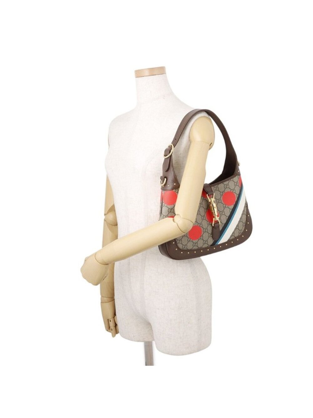 Gucci Shoulder Bag Jackie 1961 Small GG Supreme Leather 2-Way - Picture 4 of 10